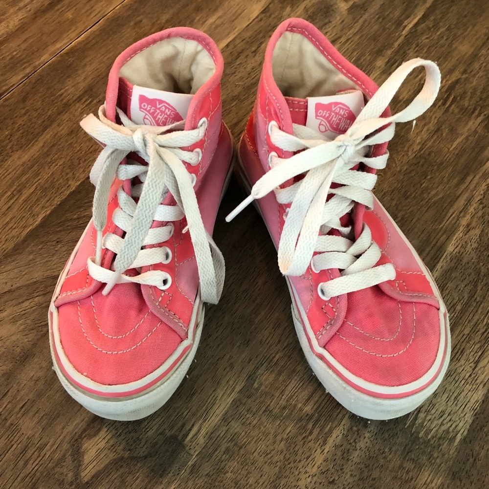 Girls pink Vans shoes size 11